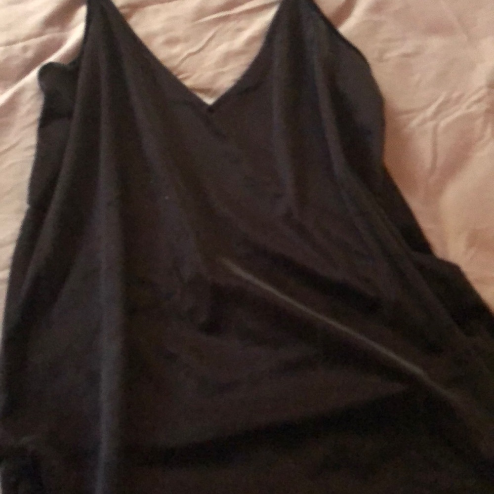 Black velvet tank
